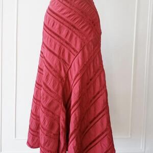 Beautiful Vintage Maroon Burgundy A-Line Skirt Sz. 16